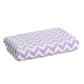 Hovent Microfiber Bath Towel 350 Gsm | Super Soft Absorbent Large Size Bath Towel (Purple & White)