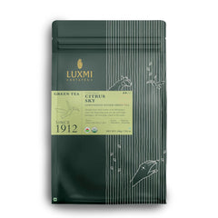 Luxmi Estates Citrus Sky Lemongrass Ginger Green Tea - 200gm, 7.05 Ounce | USDA Certified Organic Darjeeling Green Tea - Natural Lemon Balm Tea - Calming, Supports Digestion