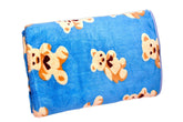 Microfiber Teddy Printed Bath Towel 400 Gsm | Absorbent Super Soft & Comfortable Quick Drying Bathing Towel (Blue)
