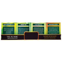 TE-A-ME Assorted Green Tea Bags - Pack Of 3 X 40 Tea Bags | Kashmiri Kahwa+ Tulsi+ Green Tea+ Honey Lemon Green Tea Bags - Contains Caffeine