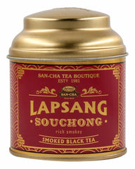 San-Cha Lapsang Souchong Smoked Black Tea - 50gm, 1.7 Ounce | Rich Smokey Notes - Environment Friendly & Made In Corn Fiber | Medium Caffeine