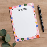 To Do List Notepad, Daily Writing Pads Trendy & Stylish Doodling Pads (Floral) 50 Sheets