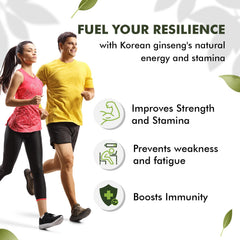 Sprowt Korean Red Ginseng 1000mg For Men, Supports Brain Function, Boosts Immunity, Energy & Focus, Help During Stress, Contributing To Improved Cognitive Abilities | 100 Capsules 150gm 0.3llbs