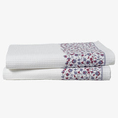 Lane Linen Waffle Bathroom Towels 920 Gsm | 100% Cotton Bath Towel Extra Large Super Absorbent Hotel & Spa Quality Shower Towels -White (Pack Of 2)