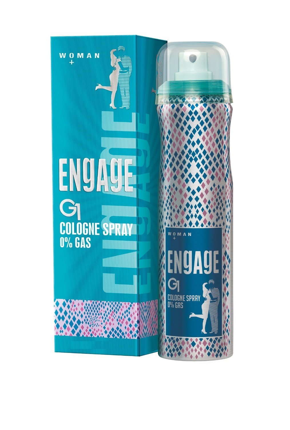 Engage G1 Cologne Spray For Women 135ml 4.5 Fl.oz. & Engage Man Deodorant Rush 150ml 5 Fl.oz. Engage G1 Cologne Spray For Women 135ml 4.5 Fl.oz. & Engage Man Deodorant Rush 150ml 5 Fl.oz.
