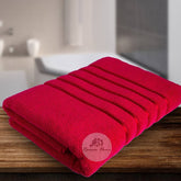 Roman Home Cotton Soft Bath Towel 500 Gsm (Red)