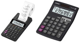 Casio HR-8RC-BK 150 Steps Check & Correct Printing Calculator With Reprint Feature & Casio MJ-12SB Desktop Calculator