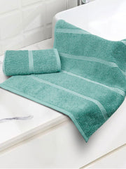 Mytrident Hand Towel Urban Comfort 400 Gsm | 100% Cotton Bath Towel (Shell Green)- Pack Of 2