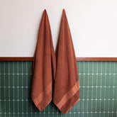 Himeya Bamboo Bath Towel 1000 Gsm | Ultra Absorbent 3x Softer Than Cotton Towels (Leather Brown) - Pack Of 2