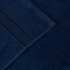 Kopa Quick Dry 100% Cotton Soft Terry Face Towel 640 Gsm | Quick Dry 100% Cotton Super Absorbent, Lightweight (D'Ross) Face Towel (Navy Blue)- Pack Of 4