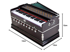 Best Harmonium With Cover - 9 Stopper, Churidar Bellow, 42 Keys, Two Reeds (Bass-Male), 3 1/2 Octave | Handmade Instrument