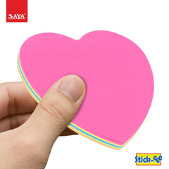 Sticky Notes 300 Sheets Cube - 6 Pads (50 Sheets Each) | Creative Shapes, Vibrant Colors