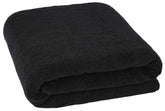 Elstone Home Zero Twist Egyptian Cotton Extra Large Bath Towel 600 Gsm (Black)