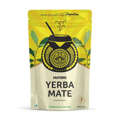 Matero Yerba Mate Traditional Herbal Tea - 100gm, 3.5 Ounce | 100% Organic Yerba Mate Tea - Caffeine Free Traditional Loose Leaf Tea