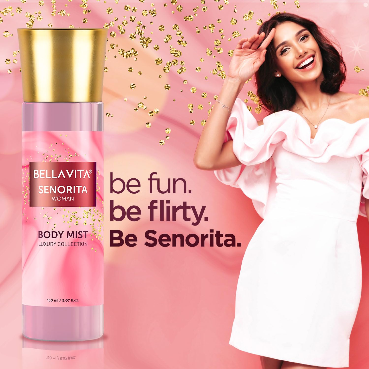 Bella Vita Luxury Senorita Woman Body Spray Mist 150ml 5.0 Fl.oz. Long Lasting Bella Vita Luxury Senorita Woman Body Spray Mist 150ml 5.0 Fl.oz. Long Lasting