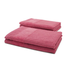 Pure Home + Living Cotton Hand Towels 800 Gsm (Dark Pink) - Set Of 4