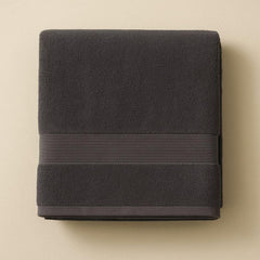 Elstone Home With Device Extra Large Premium Cotton Towel 700 Gsm | Ultra Soft & Super Absorbent Hotel & Spa Quality Towel (Black)
