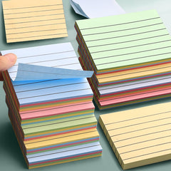 Sticky Notes Cube - 400 Pcs | Self-Adhesive Memo Pads For Office, School | 4 Colors × 100 Sheets