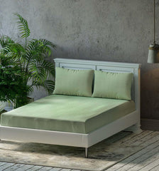 King Size Flat Double Bedsheet Set With 2 Matching Pillow Covers (108 X 108 Inches, Moss Green) | Best For Festival Gifting, Housewarming, Anniversary Gifts Friends Family Gifting
