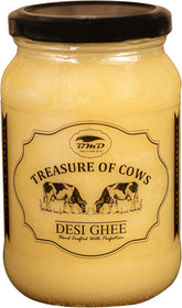 100% Natural Desi Cow Ghee By BMD | Healthy & Traditionally Prepared Curd-Churned Ghee Good For Rotis | (500ml) 16.9 Ounce | Jar Pack