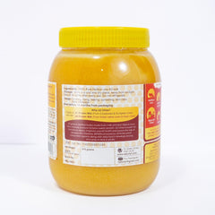 Natural A2 Desi Cow Ghee By Naturlyf | Churning With Bilona Method Indian Breed Cow Milk Desi Ghee Good For Digestion | (1 Litre) 33.8 Ounce | Jar Pack