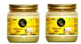 Natural Organic Cultured Desi A2 Ghee By Sakshi Farms | Rich In Vitamin A, D & K Healthy Vedic Bilona Method Pure Desi Ghee For Glowing Skin | 1 Litre (500ml * 2) 33.8 Ounce | Jar Pack