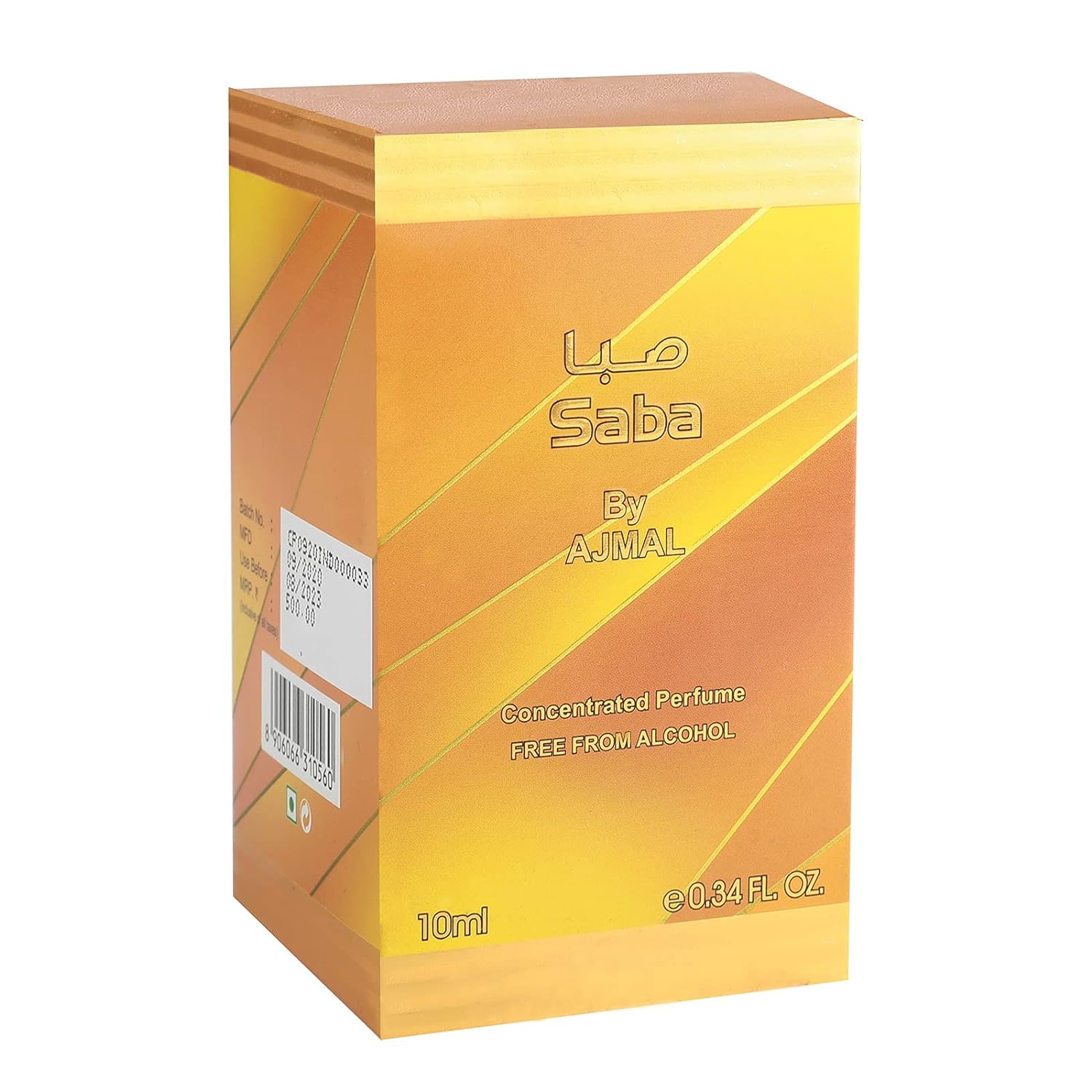 Ajmal Saba Concentrated Attar Perfume Oil 10ml 0.3 Fl.oz. | For Men & Women | Free From Alcohol Ajmal Saba Concentrated Attar Perfume Oil 10ml 0.3 Fl.oz. | For Men & Women | Free From Alcohol