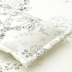 Queen Size Pure Cotton Bedsheet With 2 Pillow Covers | 90 × 108 Inches, Cream & Black | Soft Breathable Floral Design Bedding | Comfortable Sleep All Year