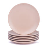 Quarter Plates Set Of 6, Blush Series | Premium Porcelain Snacks Plates Set - Dessert Plates, Snack Plate | Small Plates With Matte Finish