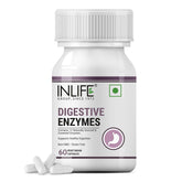 Inlife Digestive Enzymes Supplement Contains 12 Naturally Sourced & Essential Enzymes, Supports Healthy Digestion | 60 Vegetarian Capsules , 100gm 0.2lbs