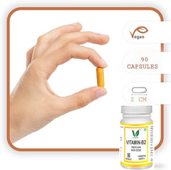 Vitaruhe Vitamin B2 (Riboflavin) High Dose, Vegan, No Artificial Additives | 90 Capsules , 150gm 0.3lbs