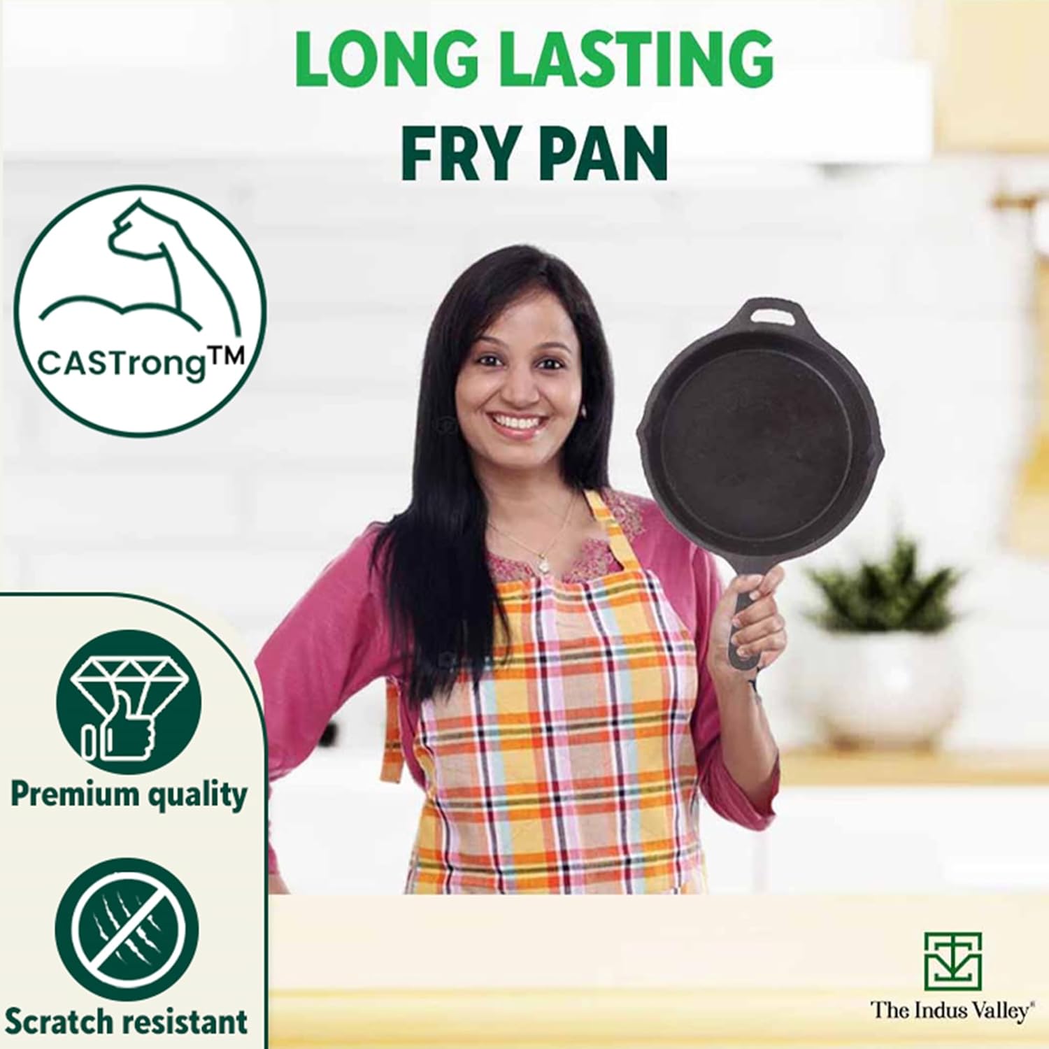 Pre-Seasoned Black Cast Iron Cookware Set + Free Tadka Pan | Tawa 25.7cm + Kadai 25.4, 3.2 Liters + Fry Pan 25cm, 1.6 Liters - Kitchen Cooking Combo Pots & Pans Set Of 4 Pc | Naturally Nonstick Pre-Seasoned Black Cast Iron Cookware Set + Free Tadka Pan | Tawa 25.7cm + Kadai 25.4, 3.2 Liters + Fry Pan 25cm, 1.6 Liters - Kitchen Cooking Combo Pots & Pans Set Of 4 Pc | Naturally Nonstick