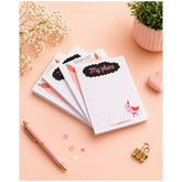 To Do List Collections Notepad Notes Tear-Off Pad, Pad For Shopping Lists, Reminders, Set Of 4