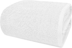100% Cotton Bath Towel 500 Gsm | Soft & Ultra Absorbent Quick Dry Large Size Bath Towel (White) - Set Of 1