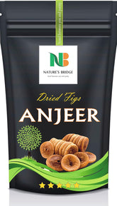 100% Natural Afghani Dry Figs Anjeer By Nature's Bridge 250gm, | Good For Health Also Increase Memory Power, Energy Dry Fruits Anjeer | 8.8 Ounce