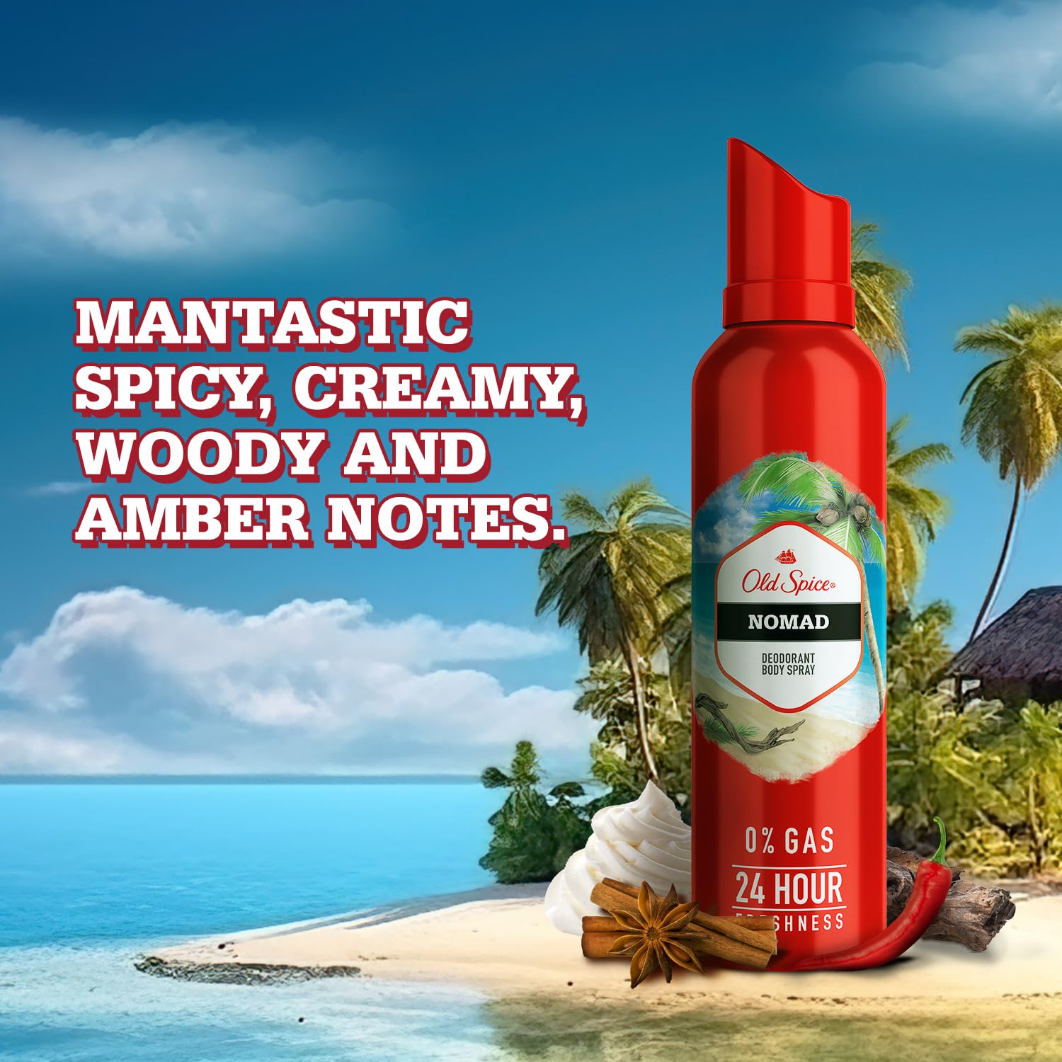 Old Spice Pack Of 2 Deodorant  Lionpride + Nomad 140ml Each 4.7 Fl.oz. No Gas Body Spray For Men | 24 Hour Long Lasting Freshness Old Spice Pack Of 2 Deodorant  Lionpride + Nomad 140ml Each 4.7 Fl.oz. No Gas Body Spray For Men | 24 Hour Long Lasting Freshness