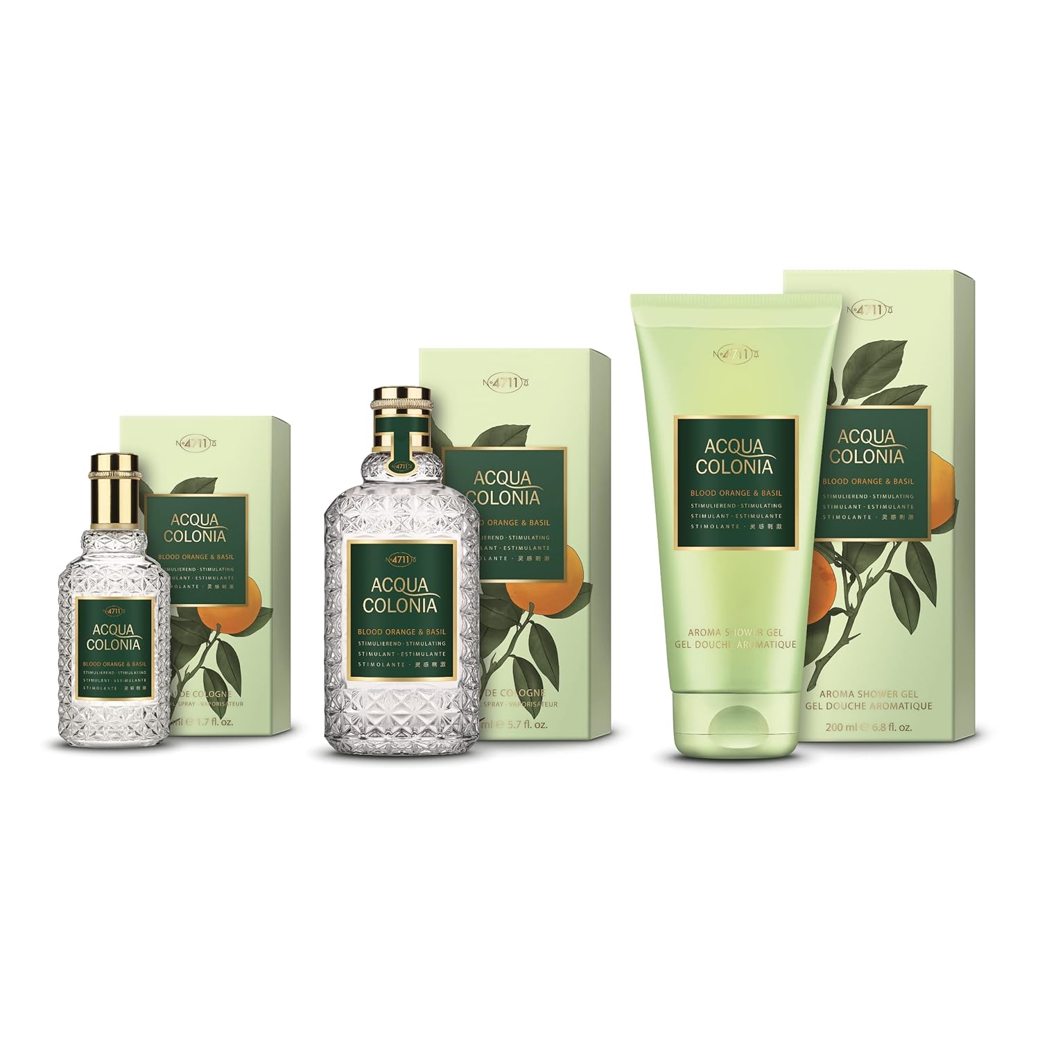 4711 Acqua Colonia Blood Orange & Basil Eau De Cologne 170ml 5.7 Fl.oz. | Long Lasting Fragrance For Men & Women 4711 Acqua Colonia Blood Orange & Basil Eau De Cologne 170ml 5.7 Fl.oz. | Long Lasting Fragrance For Men & Women