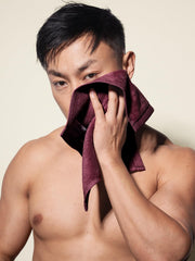 Damensch 100% Cotton Face Towel 900 Gsm | Super Soft Gym For Workout, Ultra Absorbent Towel Quick Dry Face Towel - Midday Maroon (Pack Of 6)