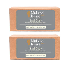 McLeod Russel 1869 Earl Grey Black Tea - Pack Of 2 X 50 Pyramid Tea Bags | Blended With 100% Natural Bergamot Oil - Loose Leaf Black Orthodox | Brewed Hot Or Iced Tea - Low Caffeine