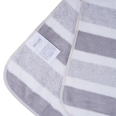 Black Gold The Finer Touch Microfiber Hand Towel 750 Gsm | Soft & Quick Dry, Super Absorbent, Lightweight Towel (Grey & White) - Pack 0f 3