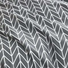 Cotton Double Bedsheet For Queen Size With 2 Matching Pillow Covers For Home - 90 X 100 Inches, Grey & White | Smooth Finish, Soft Touch & Breathable Comfort For Everyday Use