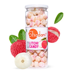 Shadani Litchi Candy -280gm, (Litchi Flavour Toffee) Fruit Candies 90s Hit
