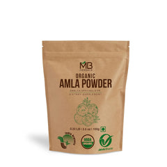 Mb Herbals 100% Natural Seedless Amla Powder, Emblica Officinalis, For Hair & Skin Care | 100gm 0.2lbs