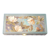 Fancy Shagun Cash Box Or Gaddi Box For Gifting Money On Wedding, New Born Baby, Ring Ceremony Pattern1pc, Material - Wood, Colour - Green Flower