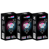 Notty Boy Dotted Ribbed Condoms With Delay Lubricant Extra Time Multi Textured Design - Pack Of 30