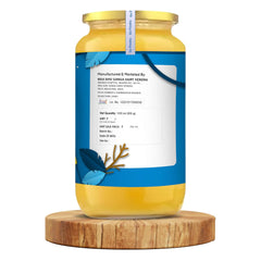 100% Natural Sahiwal A2 Desi Cow Ghee By Go Fresho | High In Vitamins A, D & Healthy Desi Ghee Good For Cooking | (500ml) 16.9 Ounce | Jar Pack