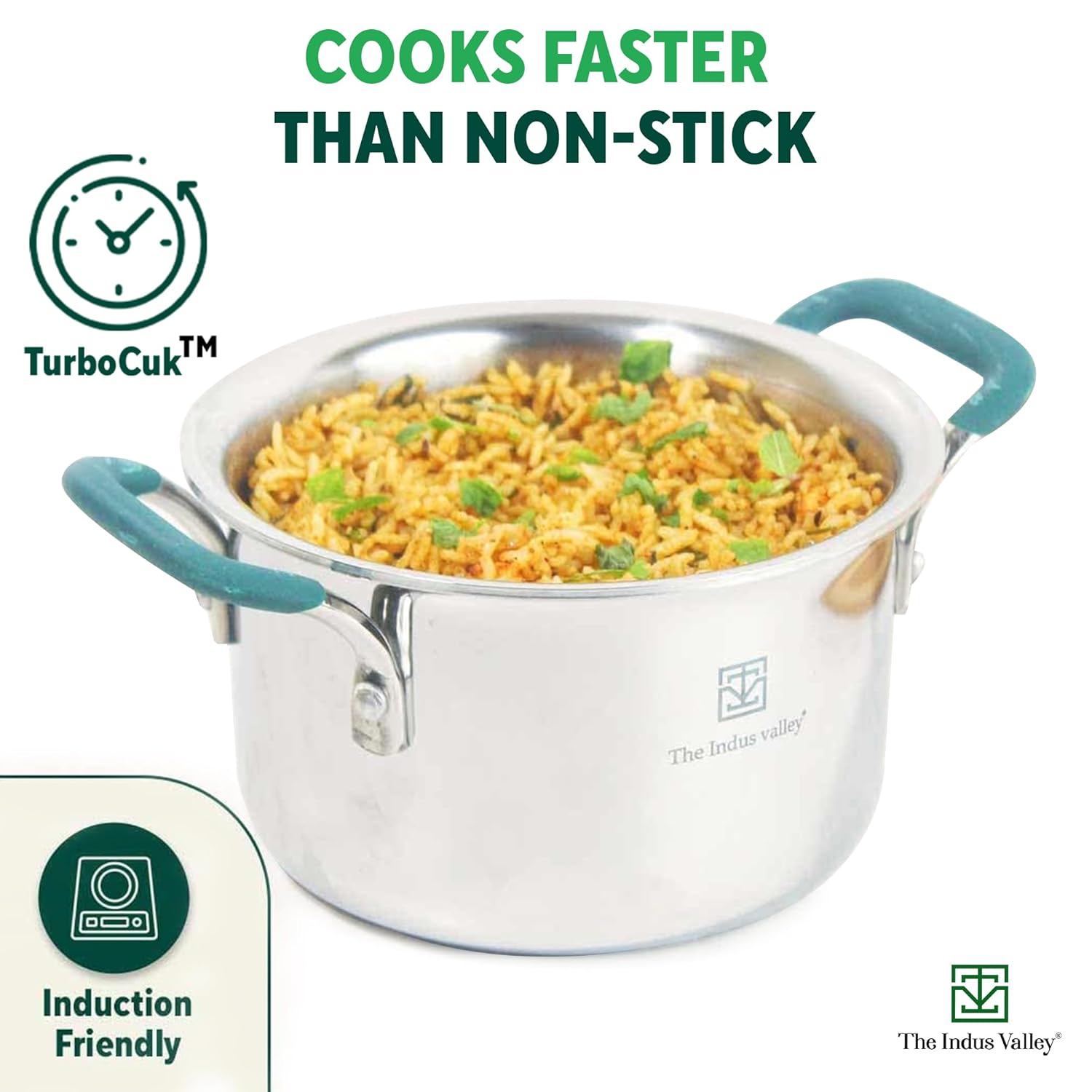Triply Stainless Steel Stock Pot Or Biryani Pot Or Casserole With Free Wooden Spatula | Medium, 21.6cm, 8.5 Inch, 2.9 Liter, 1.4 Kg - Induction Friendly, Non-Stick 3-Layer Body, 100% Toxin-Free Triply Stainless Steel Stock Pot Or Biryani Pot Or Casserole With Free Wooden Spatula | Medium, 21.6cm, 8.5 Inch, 2.9 Liter, 1.4 Kg - Induction Friendly, Non-Stick 3-Layer Body, 100% Toxin-Free