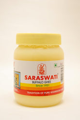 Premium Natural Buffalo Ghee By Saraswati | Rich In Vitamins A, D & K Healthy Pure Desi Ghee Ideal For Cooking | (500ml) 16.9 Ounce | Jar Pack