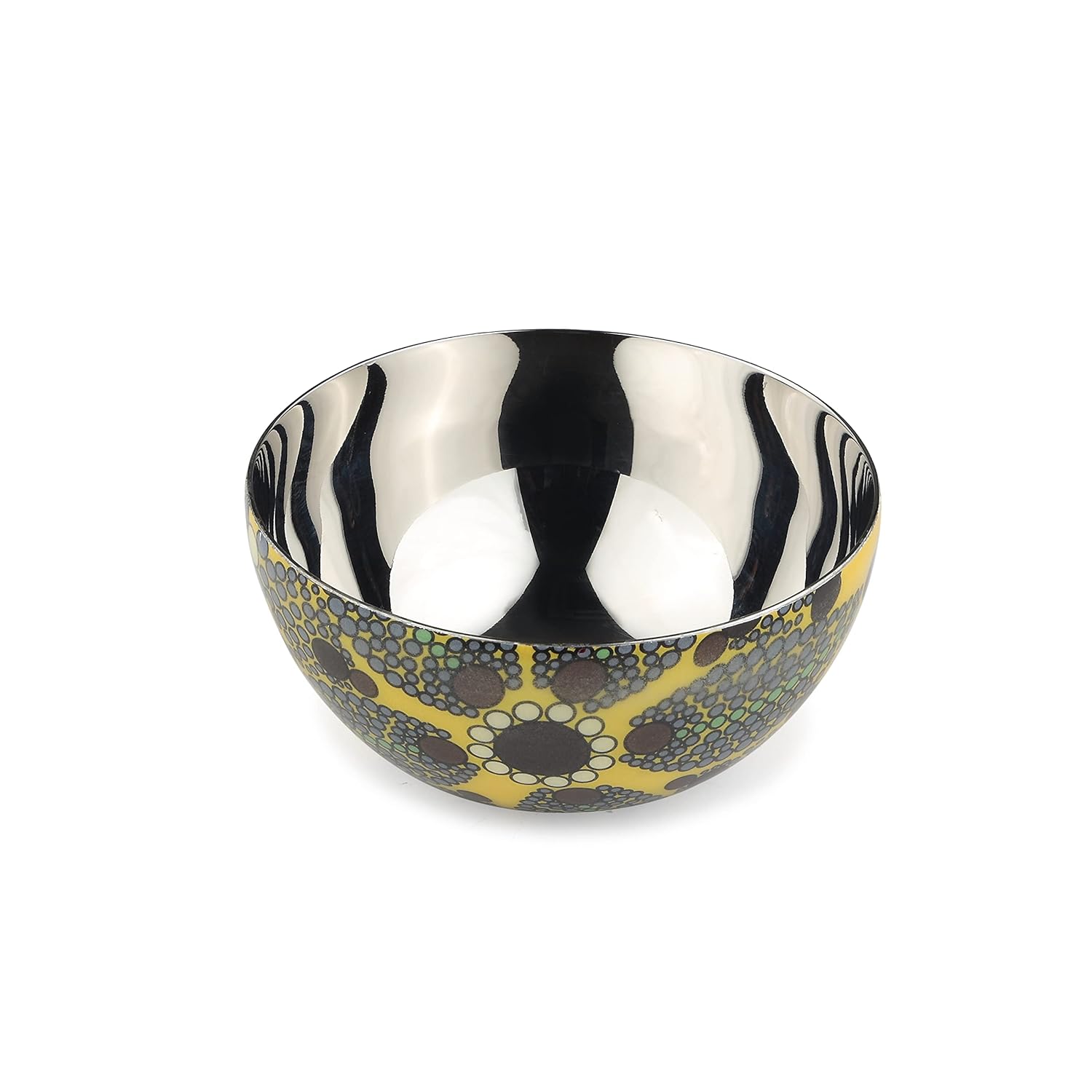 Modern Chip & Dip Platter With Dip Bowl - Masaai Series | Multipurpose Serving Bowl - Premium Gift Collection | Serve Ware & Tableware - Green Stainless Steel Modern Chip & Dip Platter With Dip Bowl - Masaai Series | Multipurpose Serving Bowl - Premium Gift Collection | Serve Ware & Tableware - Green Stainless Steel