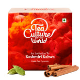 Tea Culture Of The World Kashmiri Kahwa Green Tea - 16 Tea Bags | Improves Immunity, Relieves Stress - Medium Caffeine